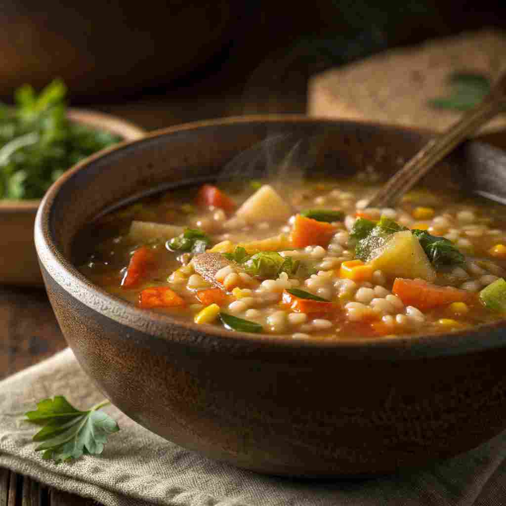 Amish vegetable barley soup recipe