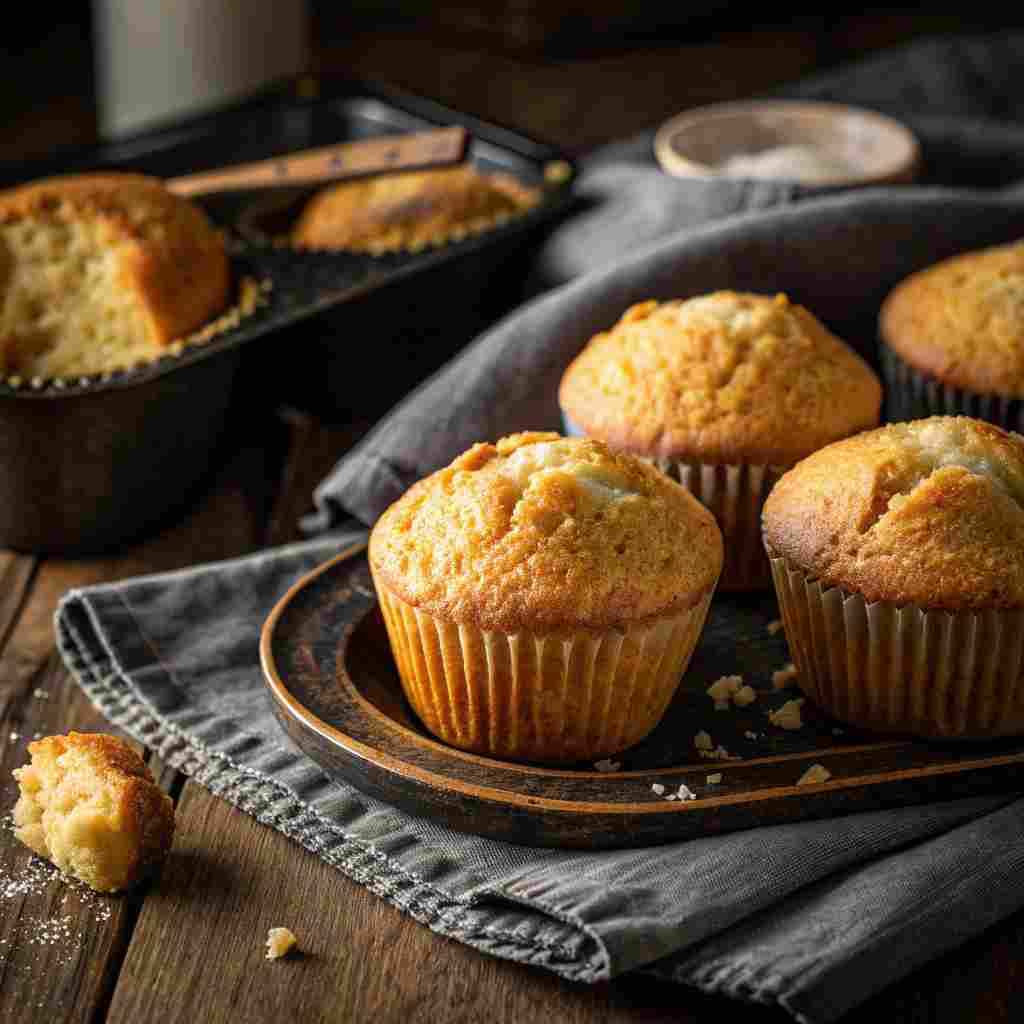 Classic Amish cornmeal muffins